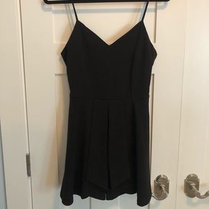 Black Romper that looks like a little black dress!